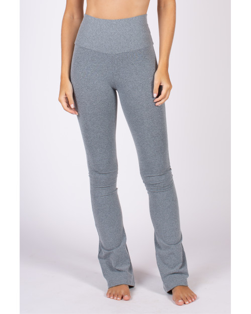 Flare Legging Cinza Mescla M